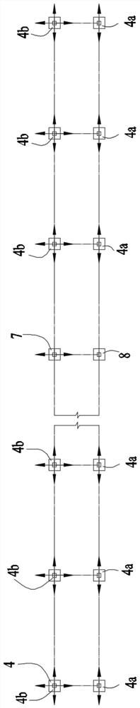 Variable-friction large-span long-connection continuous beam system