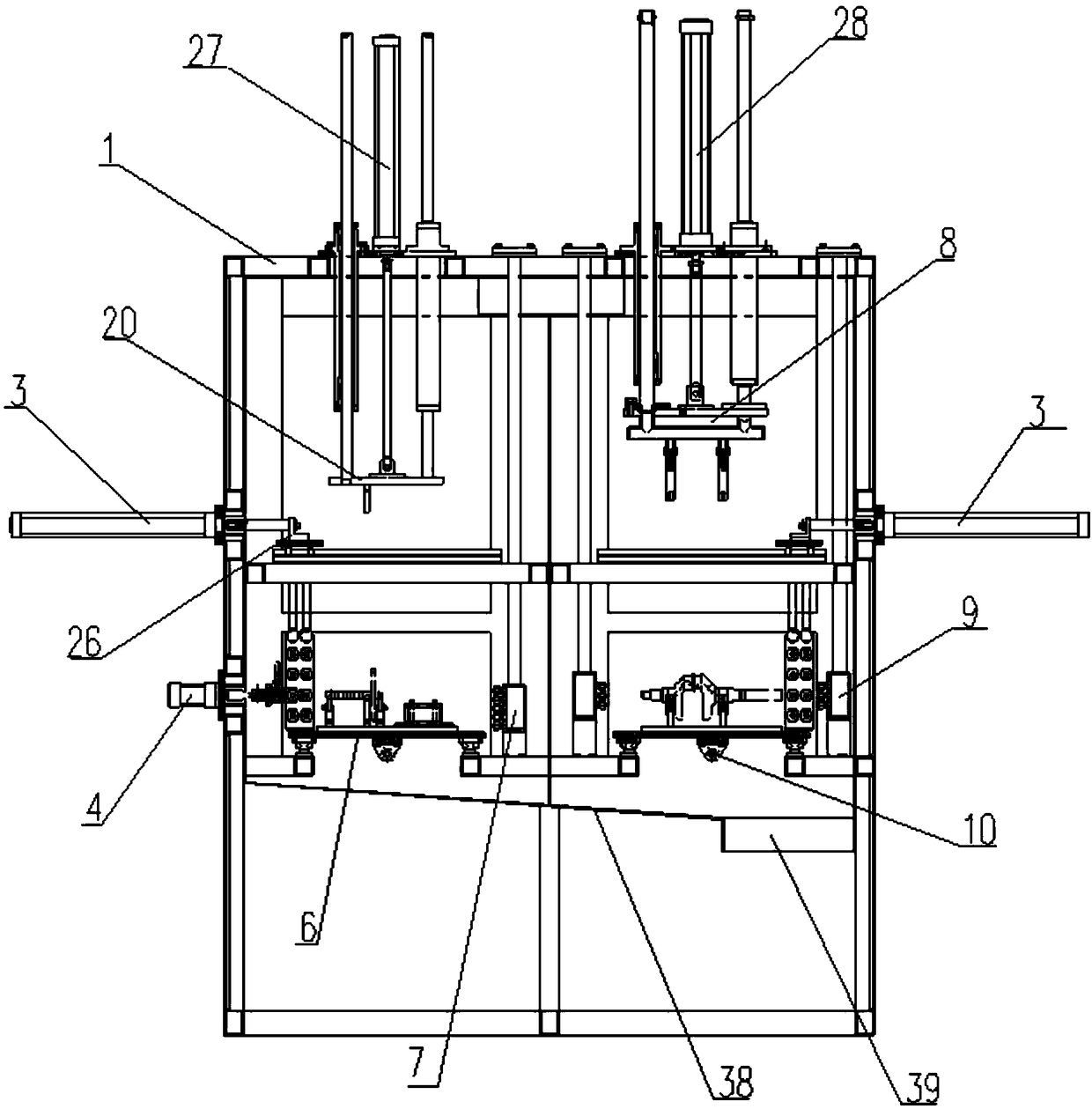 A high-efficiency crankshaft and camshaft reciprocating cleaning machine