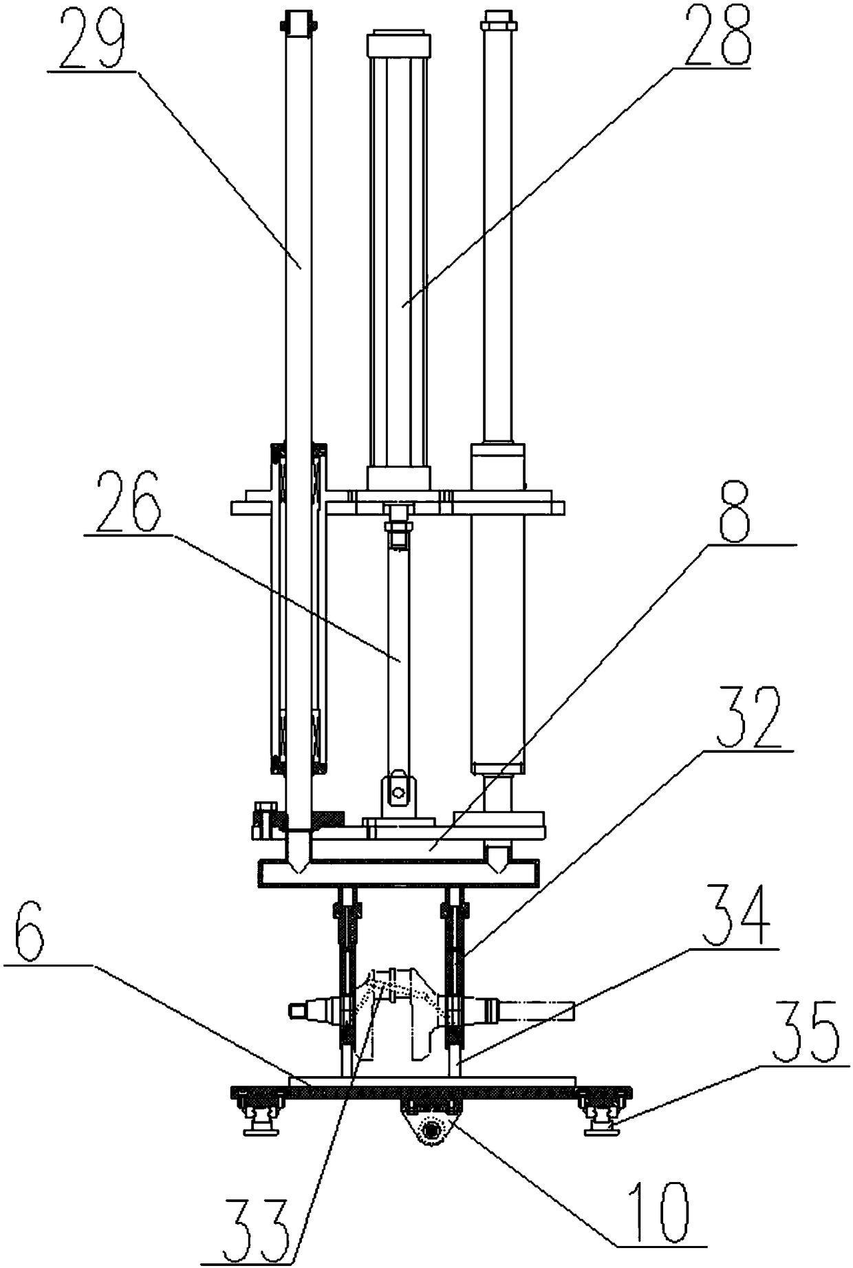 A high-efficiency crankshaft and camshaft reciprocating cleaning machine