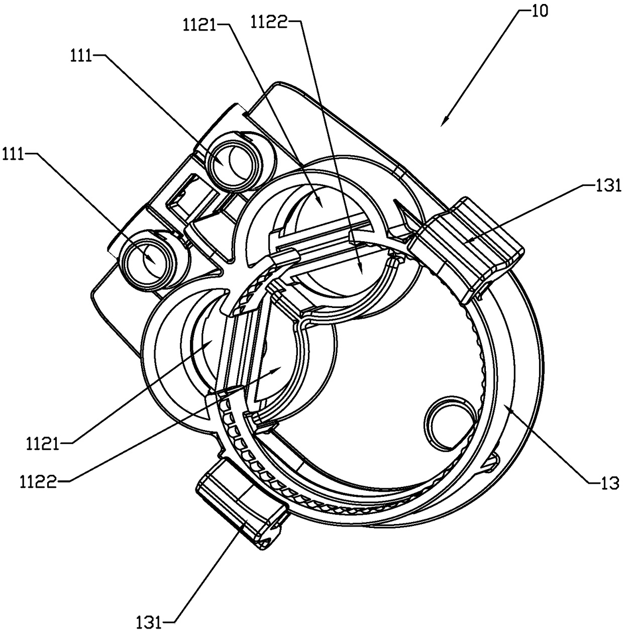 Water supply device structure for improving overflow