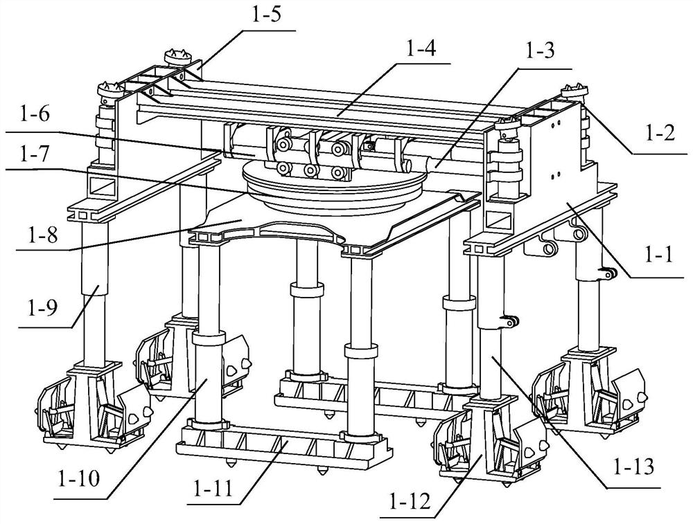 A walking robot with functions of anchor, support and protection