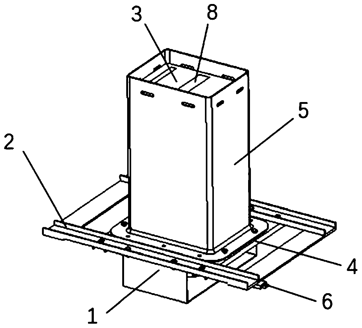 Glue filling, curing and stripping tooling method of battery module