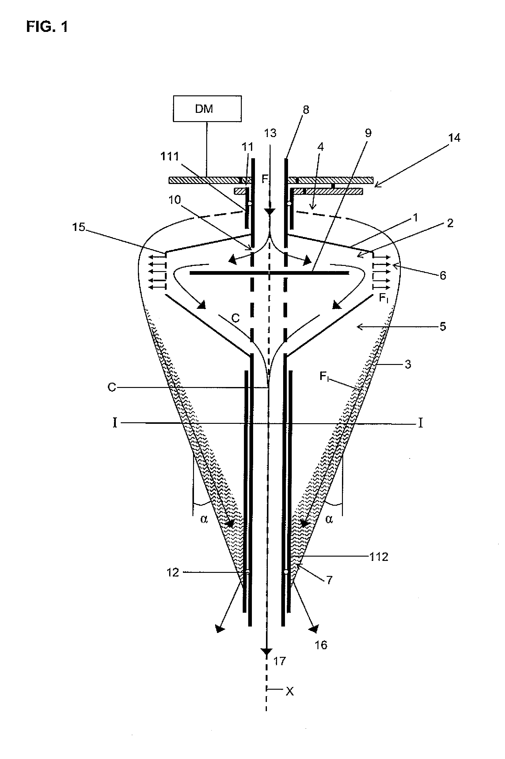 Filtering device and a method of filtering a fluid