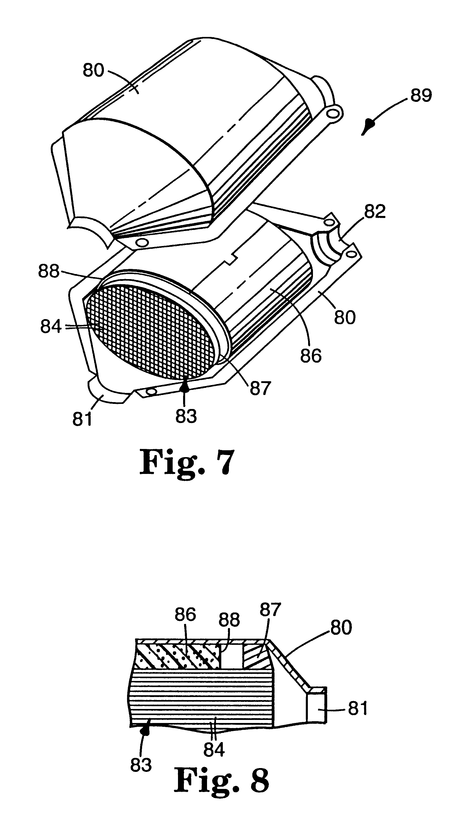 Catalytic converter and diesel particulate filter