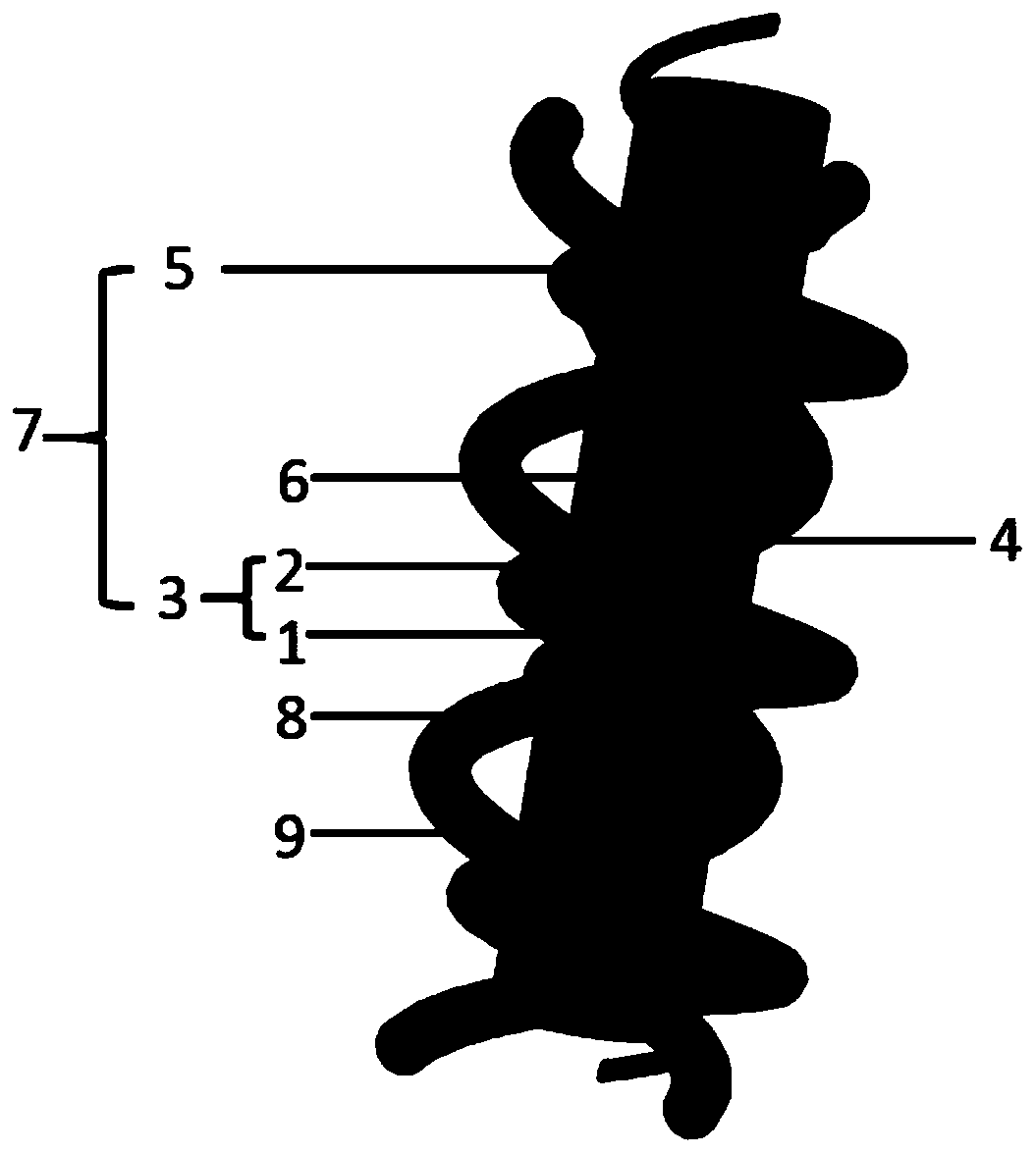 Method for manufacturing normal-mode spiral dipole electronic tag yarn