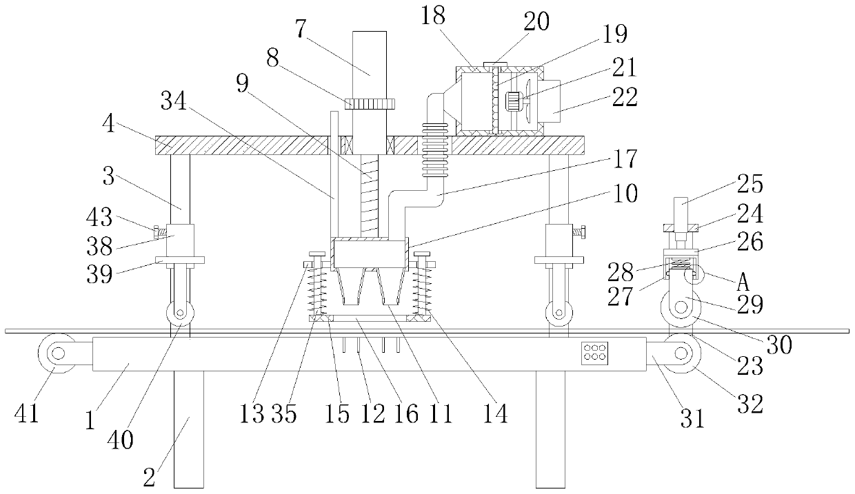 Hole punching equipment for facial mask processing and using method