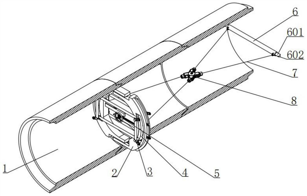 A reinforced concrete drainage pipe construction component and construction method