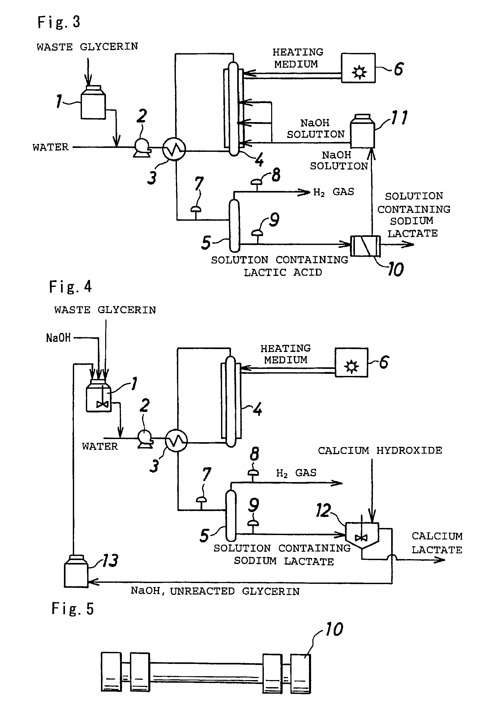 Process for production of lactic acid and equipment for the production
