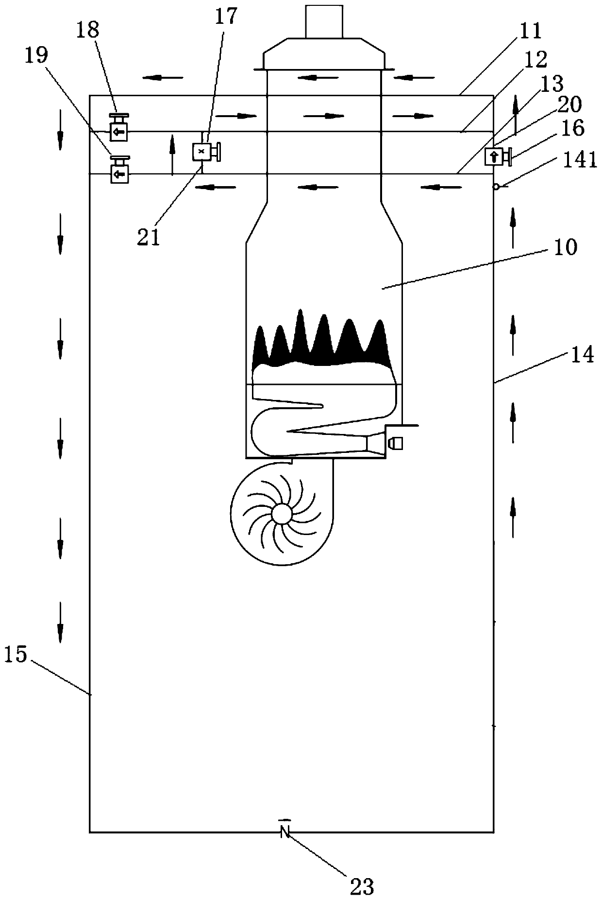 Water channel system for gas water heater, gas water heater and control method of water channel system