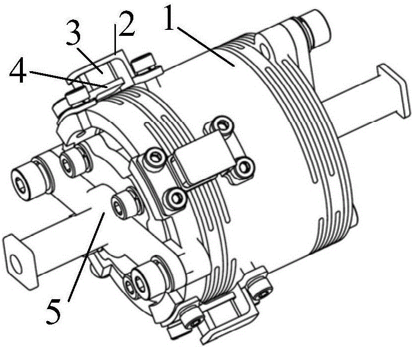 Vibration isolation and piston type buffering system for satellite flywheel vibration isolation support