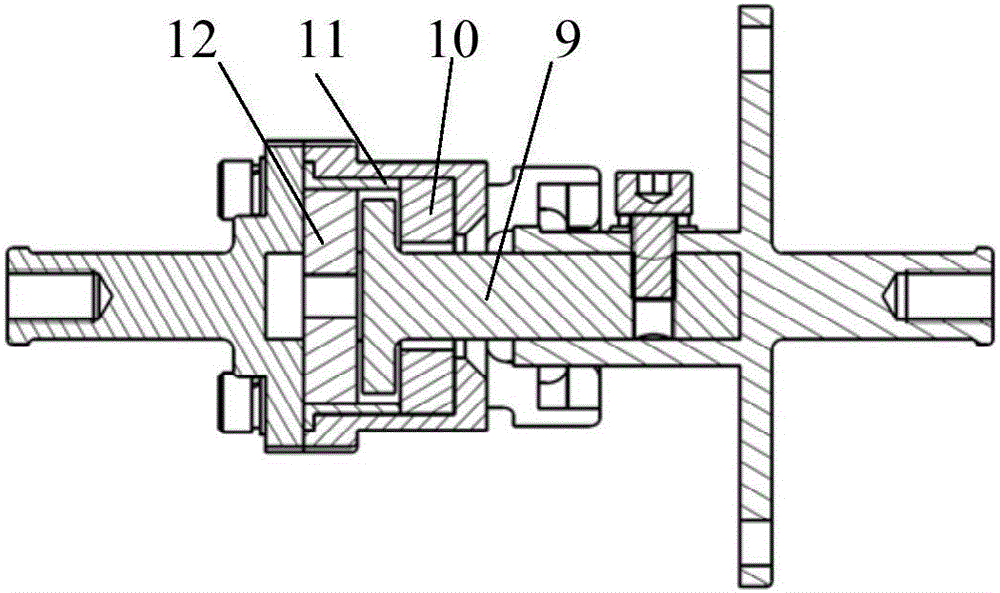 Vibration isolation and piston type buffering system for satellite flywheel vibration isolation support