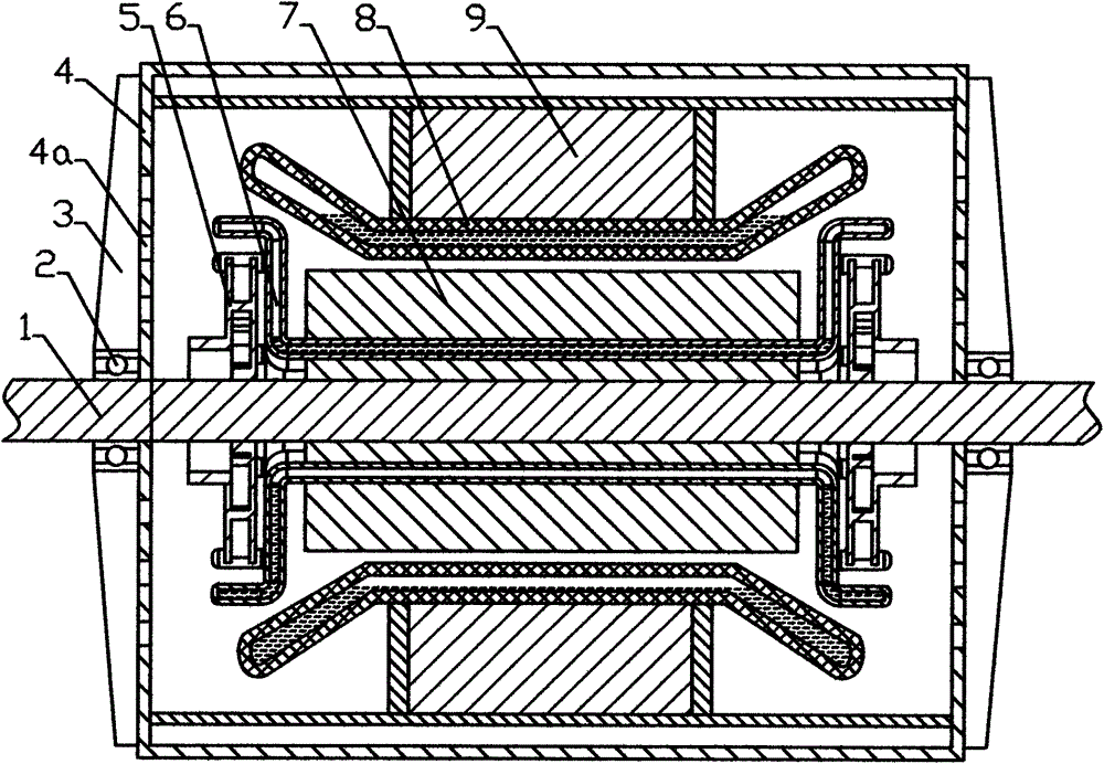 High-frequency motor with superconducting liquid heat dissipation and composite powder conductive wire winding stator rotor