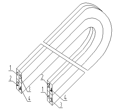 Armature coil of direct-current motor