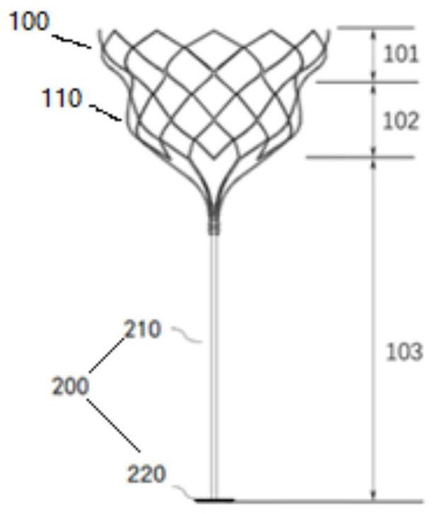 Anchoring device for heart implant prosthesis and heart implant prosthesis comprising same