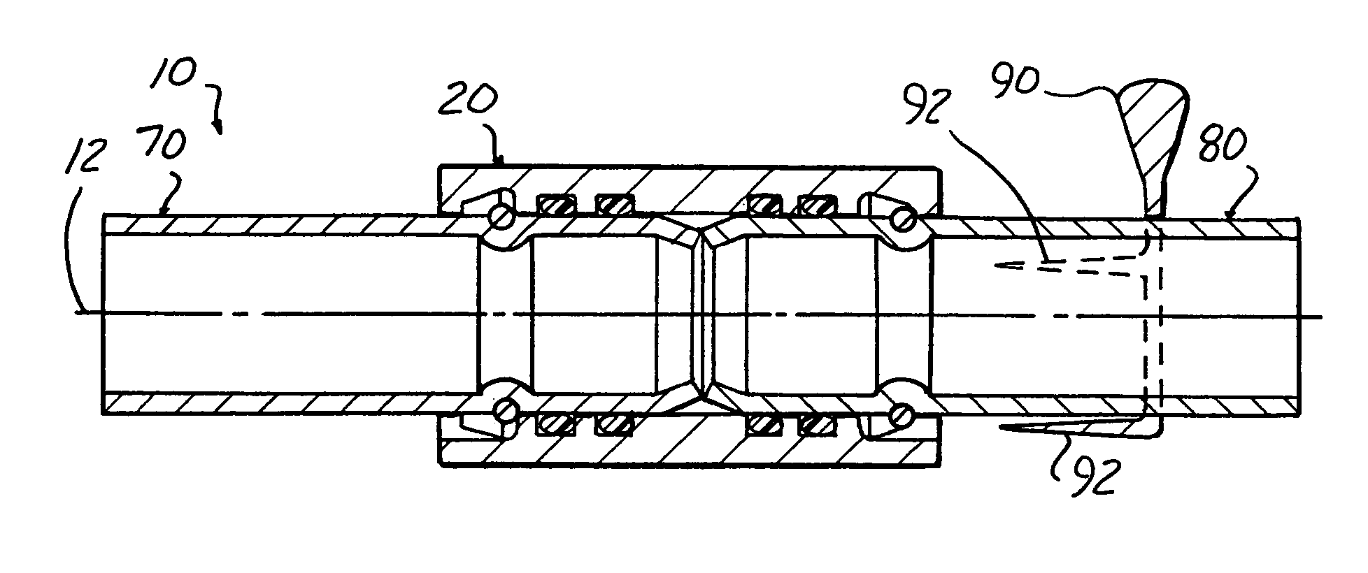 Union coupler assembly for coolant lines