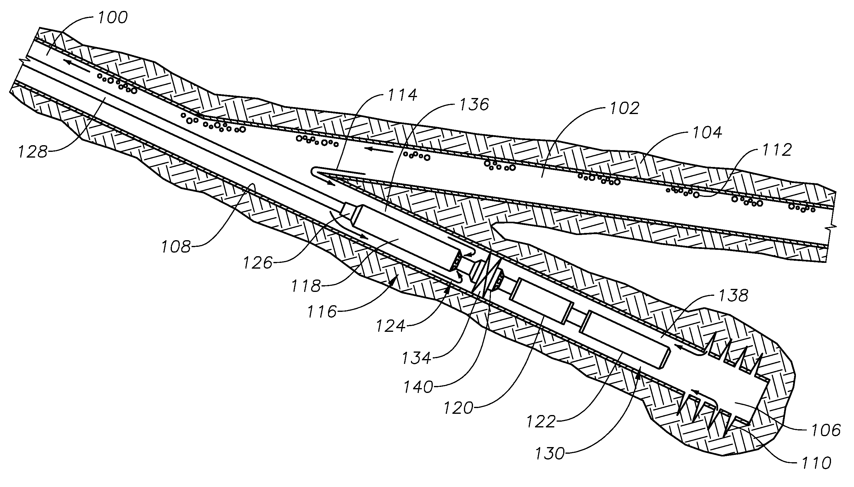 Esp for perforated sumps in horizontal well applications