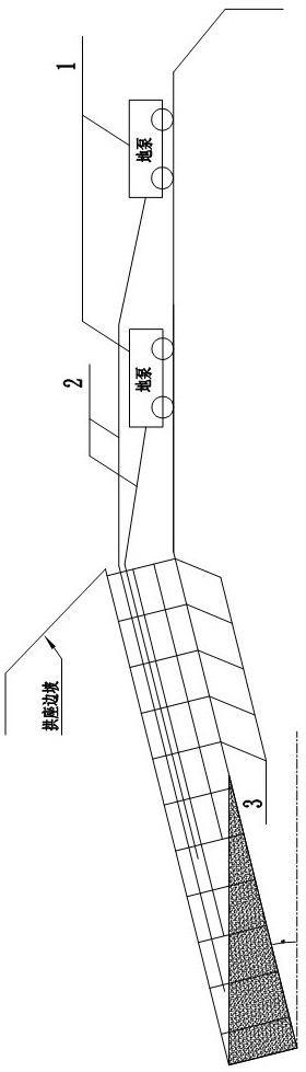 A construction method for concrete pouring of small-angle inclined piles