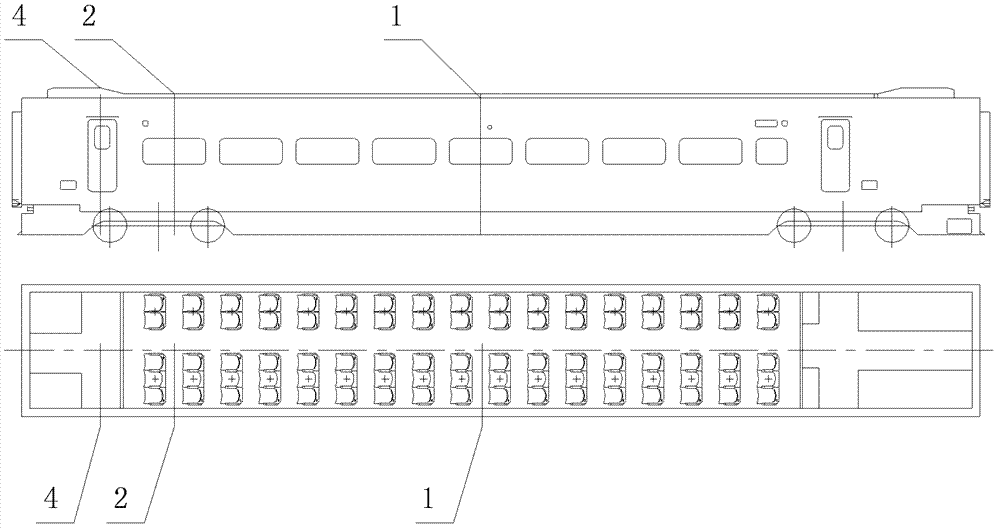 Test method for noise transmission path of rail vehicles