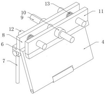 Tablet personal computer support with angle convenient to adjust