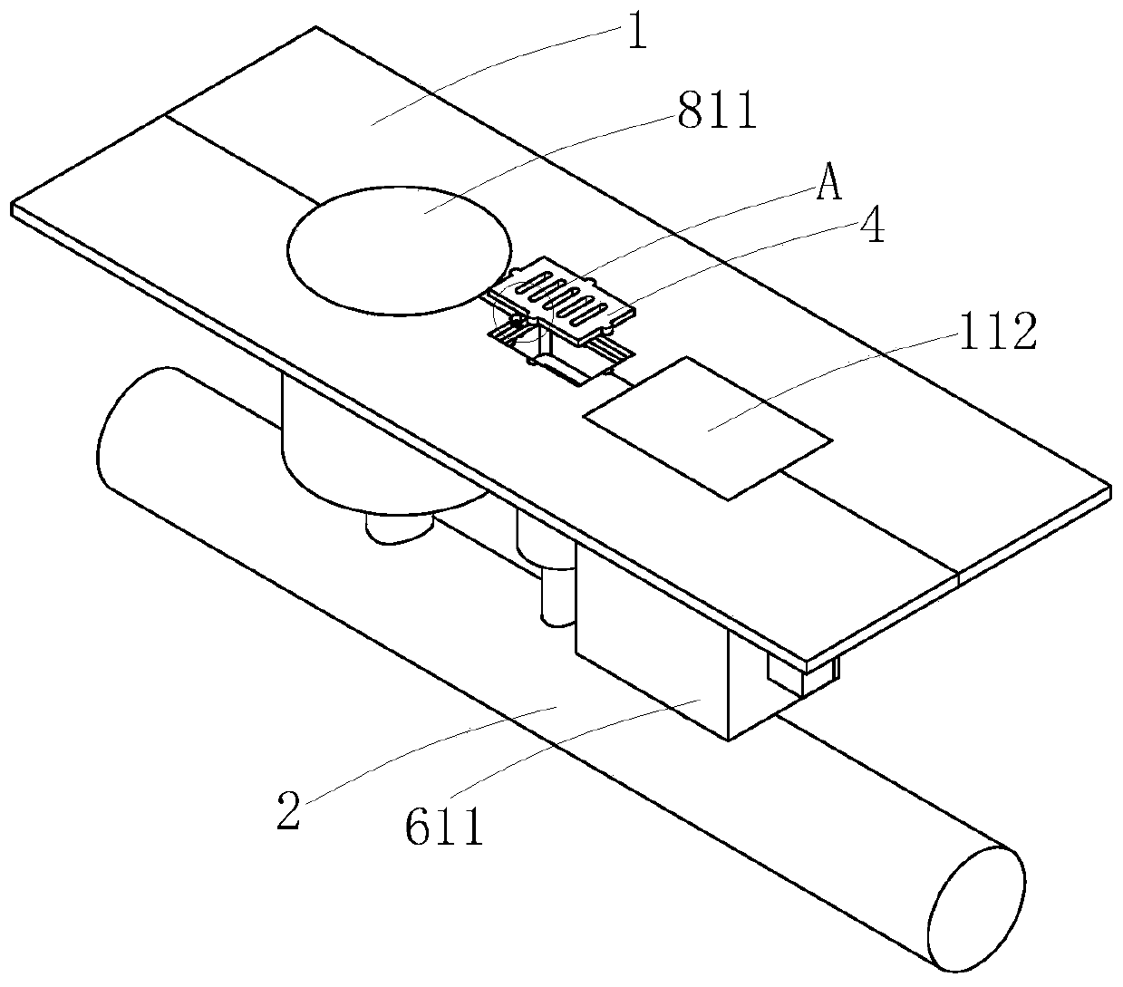 Municipal engineering road drainage structure and construction method thereof