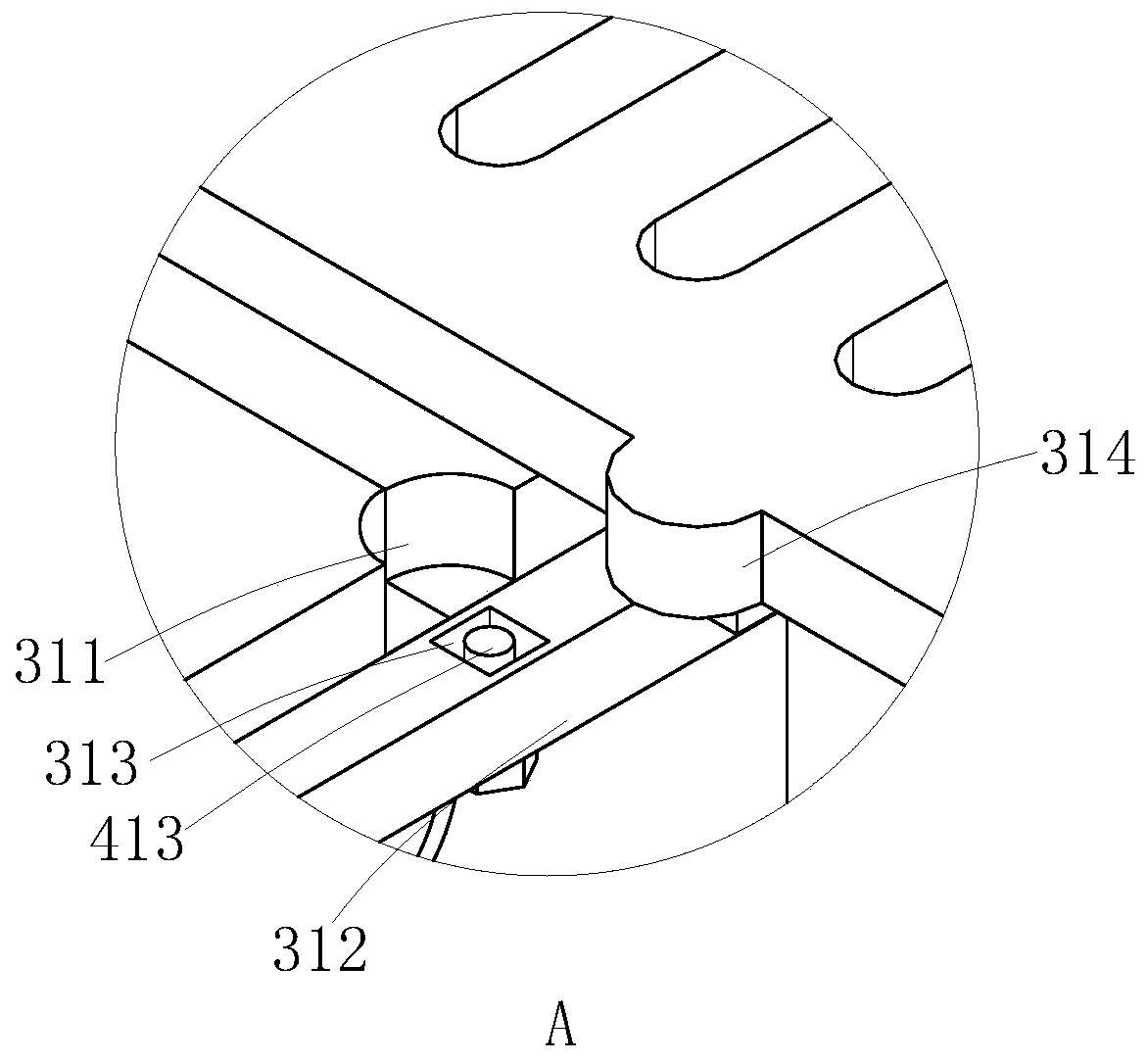 Municipal engineering road drainage structure and construction method thereof