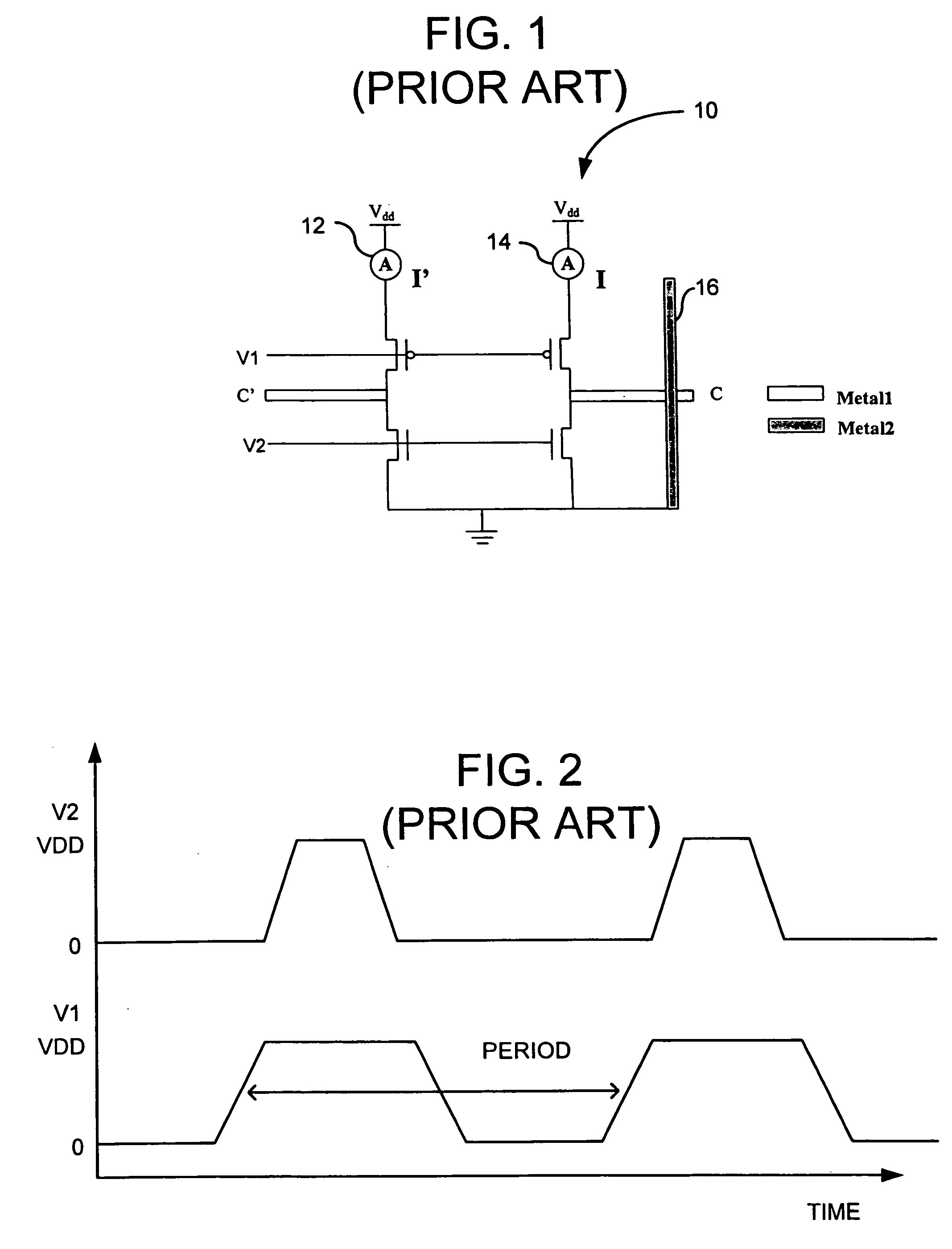 Capacitance measurements for an integrated circuit