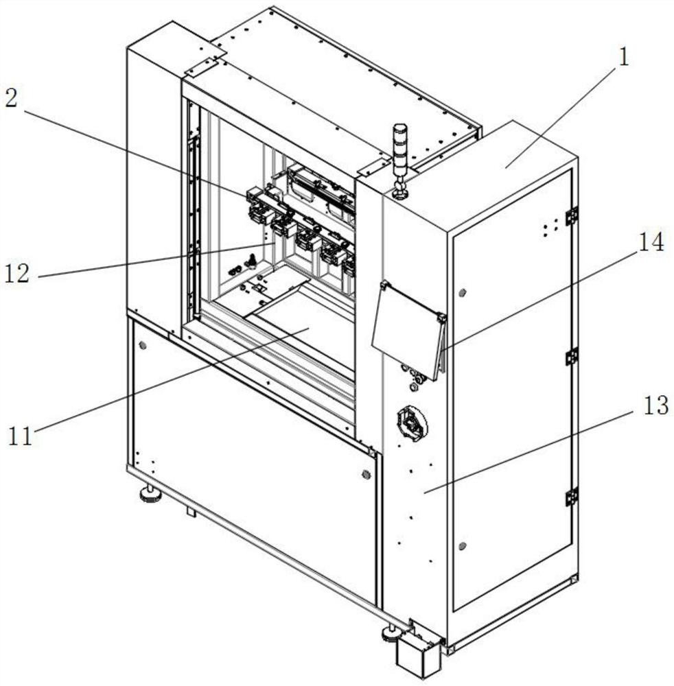 Cleaning type vacuum resin hole plugging machine