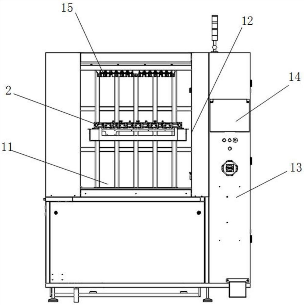 Cleaning type vacuum resin hole plugging machine