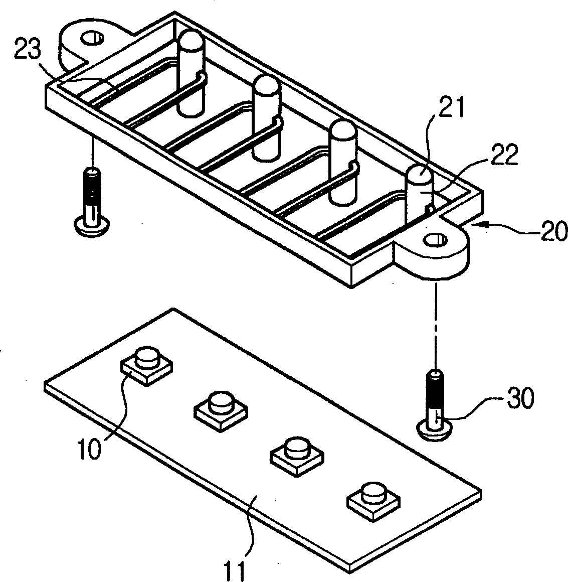 Push button type switch