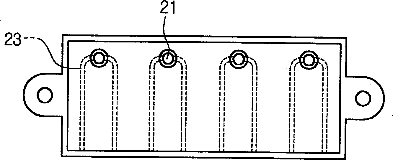 Push button type switch