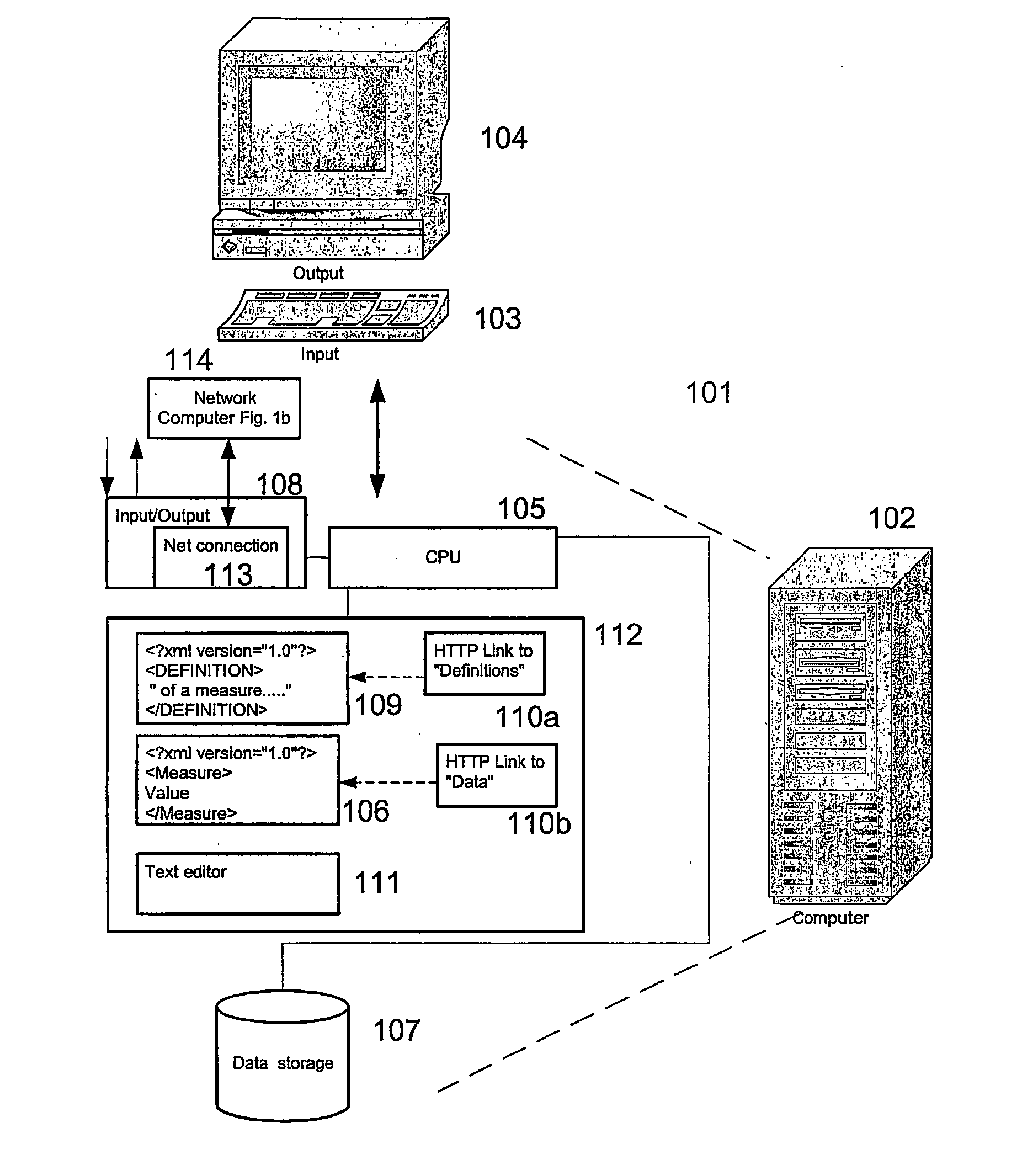 Method, software application and system for incorporating benchmark data into a business software application