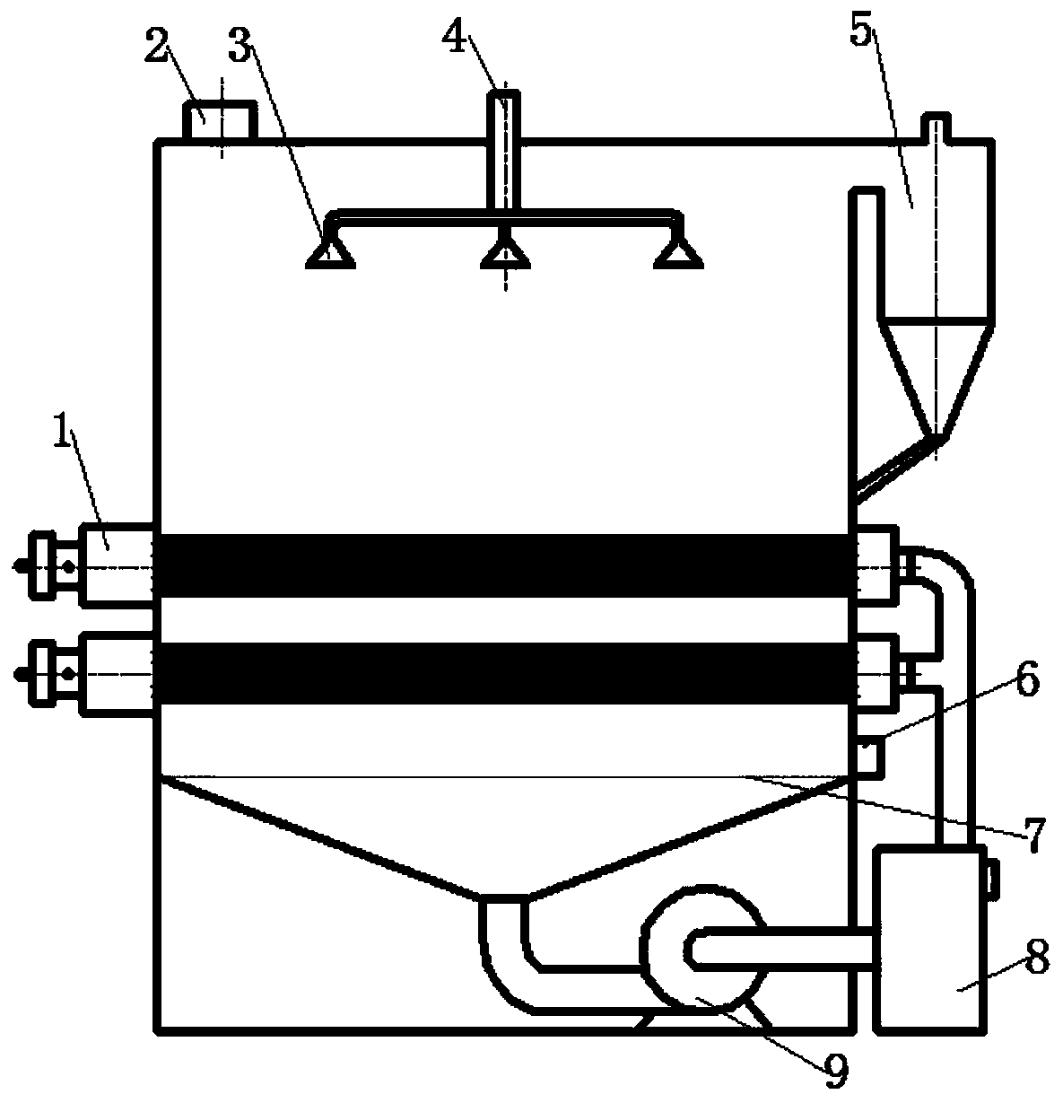 Organic waste liquid pulse combustion pyrolysis device and method