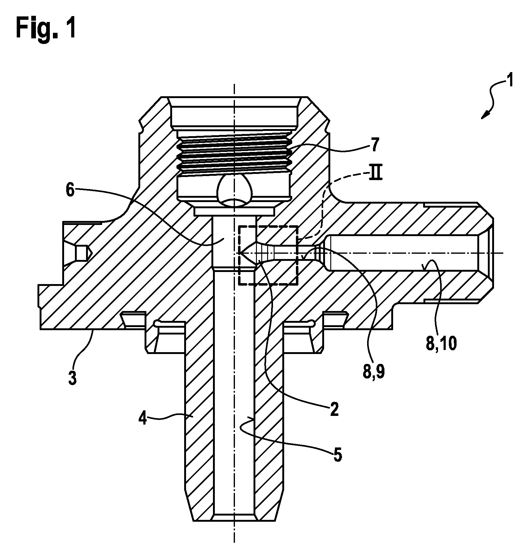 Metallic component for high-pressure applications