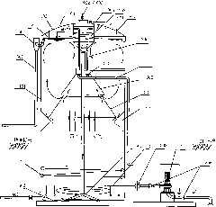 Double-path circulation full-mixing type anaerobic reactor