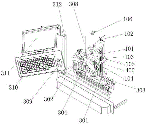 Diode bending, detecting and labeling device