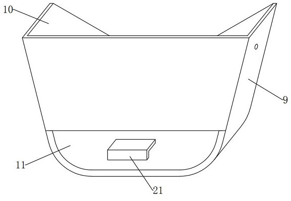 Metal powder processing device for metal cutting machine