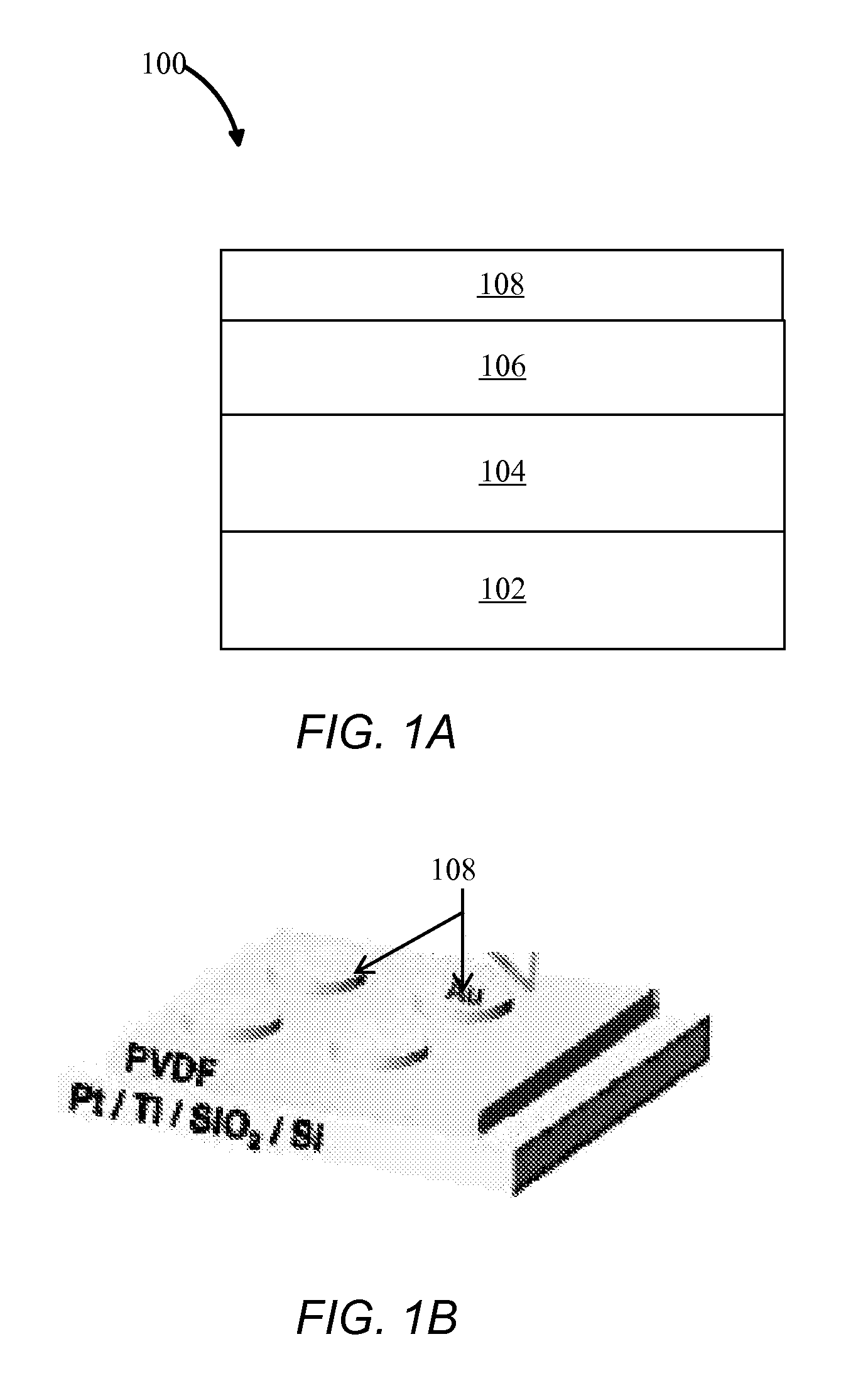 Methods for producing a thin film ferroelectric device using a two-step temperature process on an organic polymeric ferroelectric precursor material stacked between two conductive materials