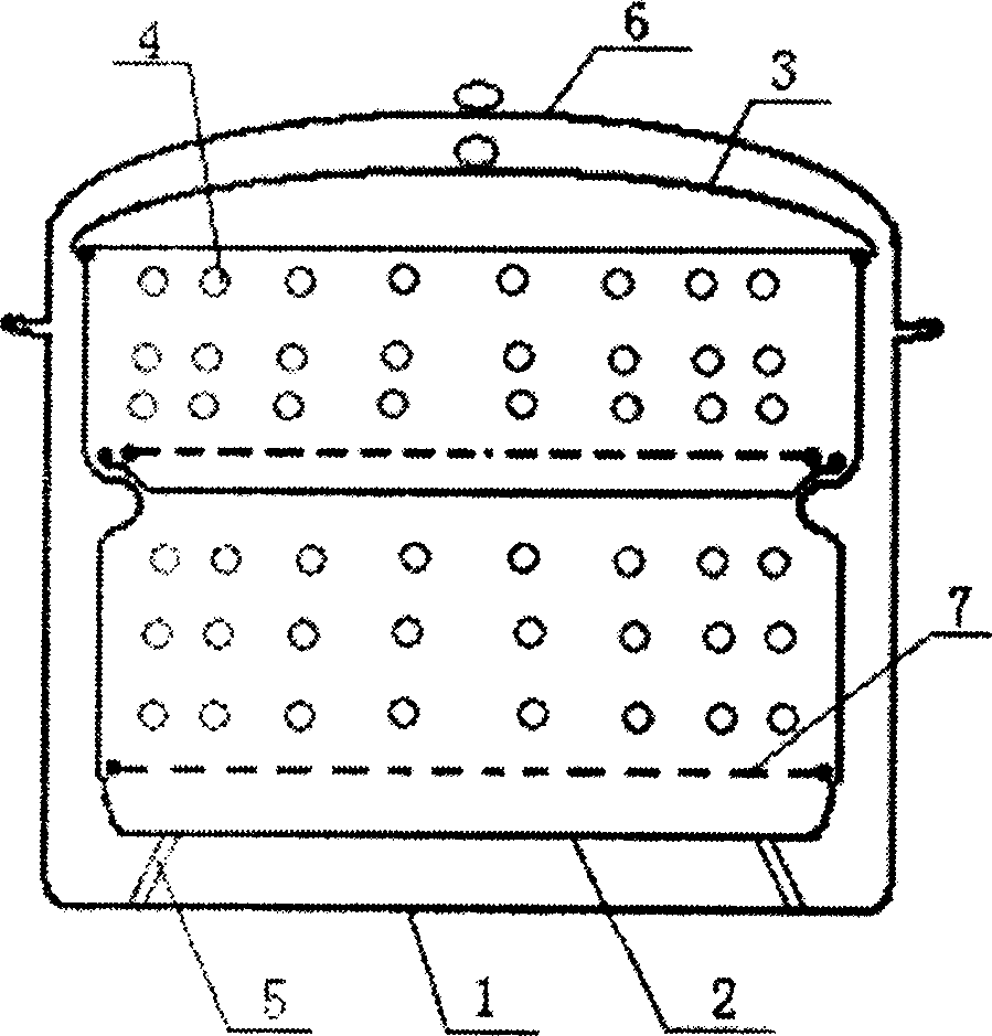 Anti-dribble method for steamer and dribble-free inner steam chamber