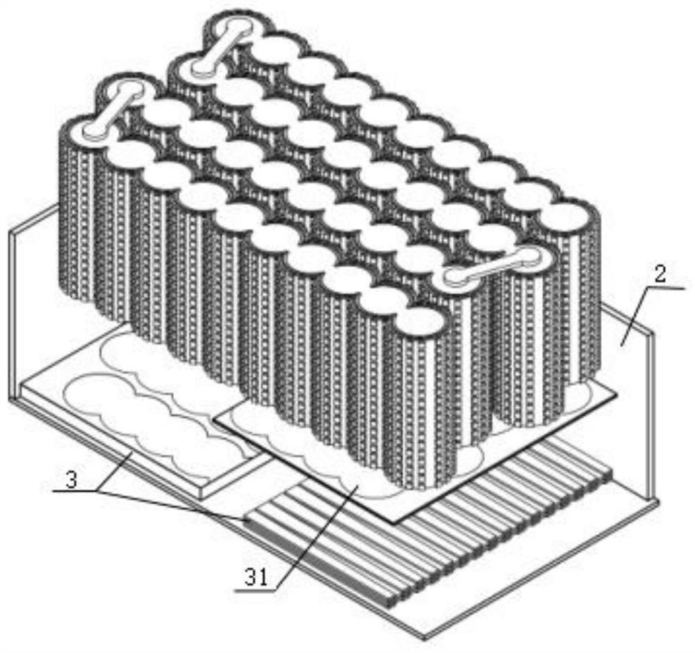 A vibration-enhanced battery thermal management and thermal safety protection device