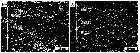 Process for preparing magnesium alloy with layered gradient structure