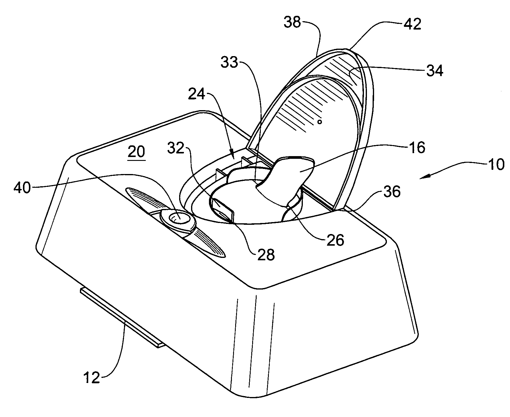 Tissue dispensing cover