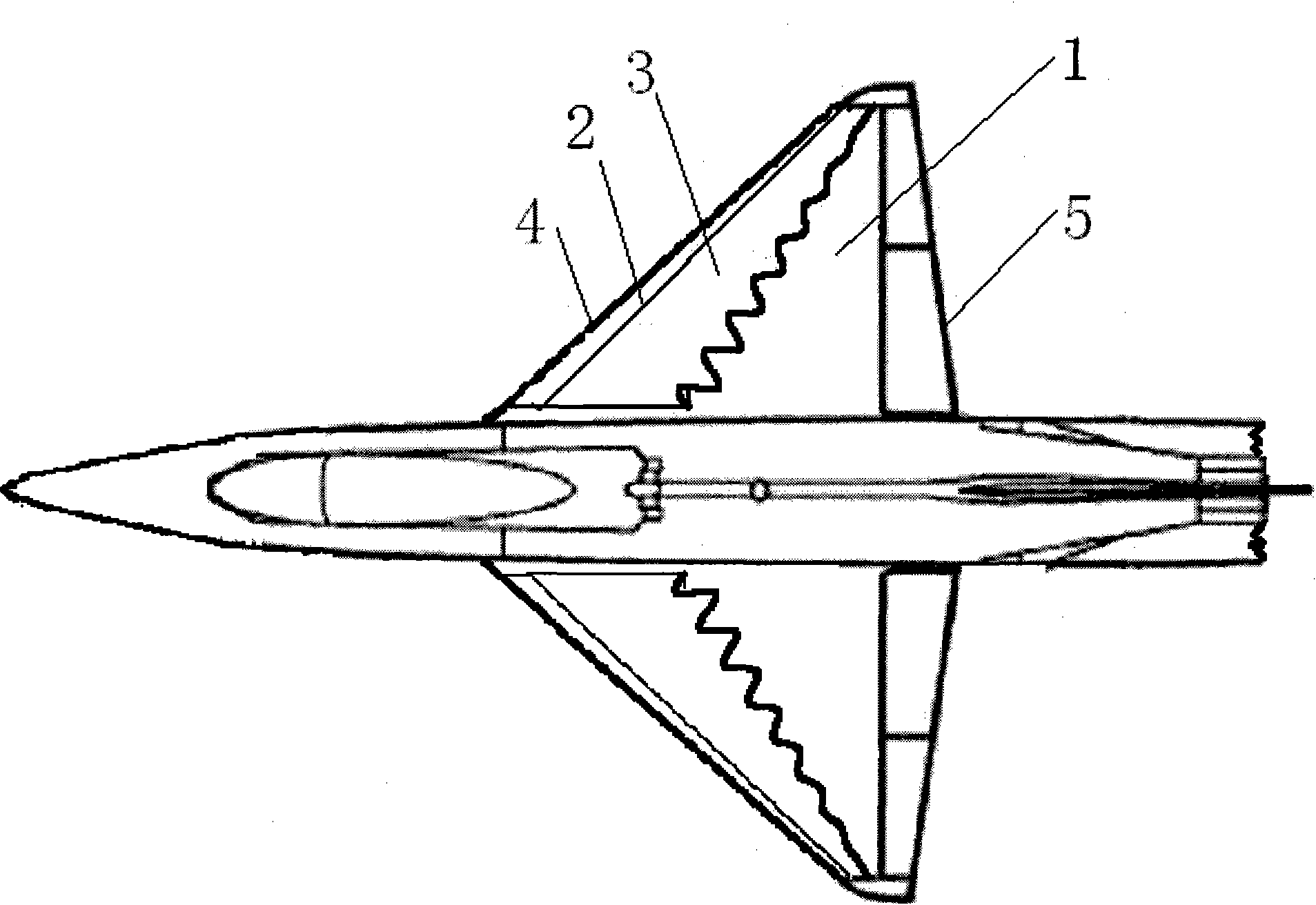 Wing plate for post-stall manipulation control of airplane