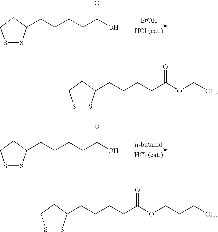 Novel esters of lipoic acid