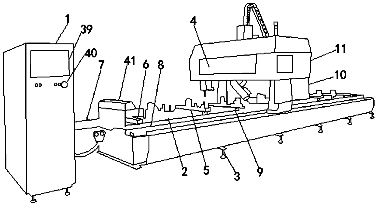 Integrated curtain wall processing equipment