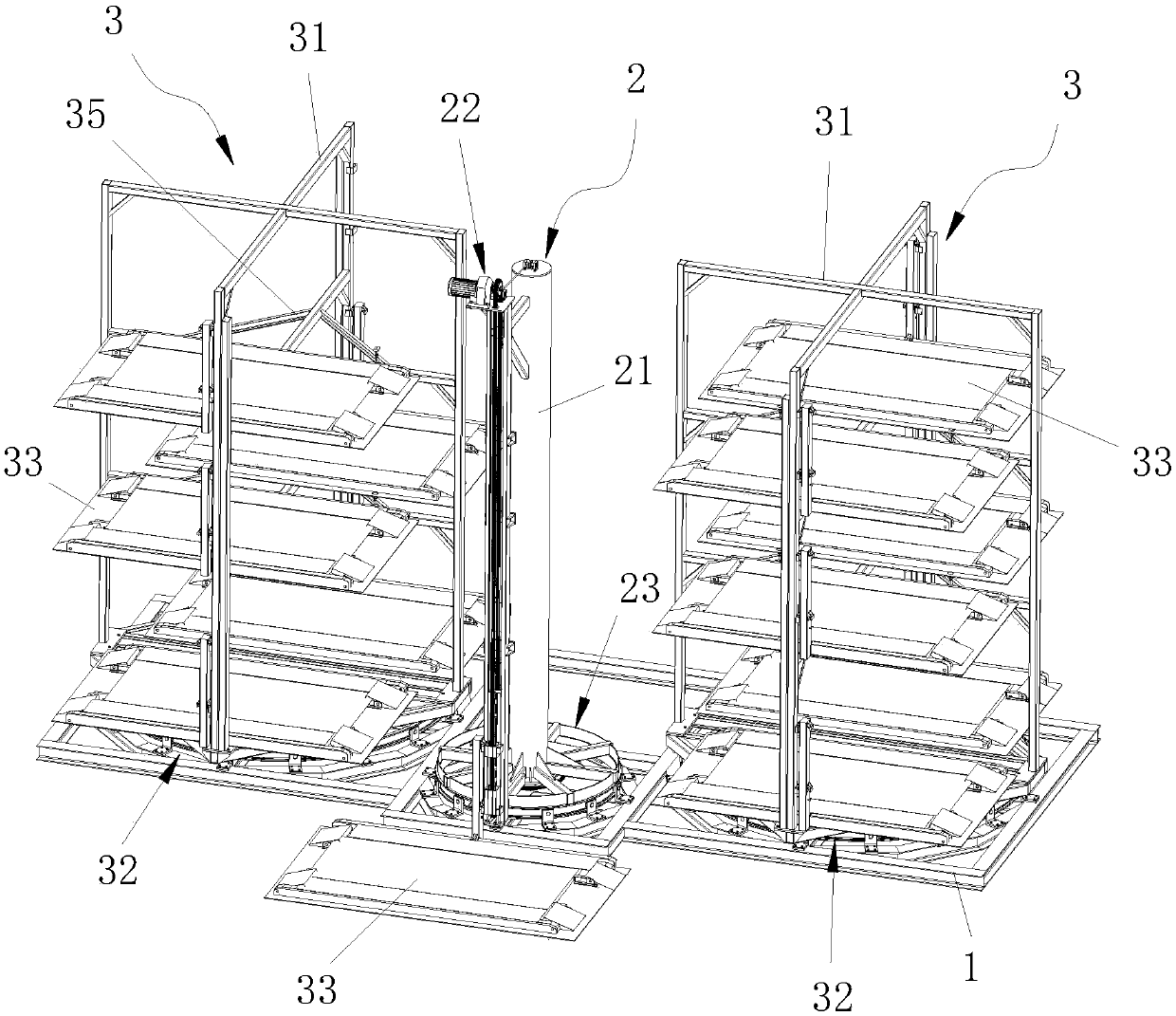 Rotation type multiple-layer non-avoidance three-dimensional parking equipment with portal frame suspension device