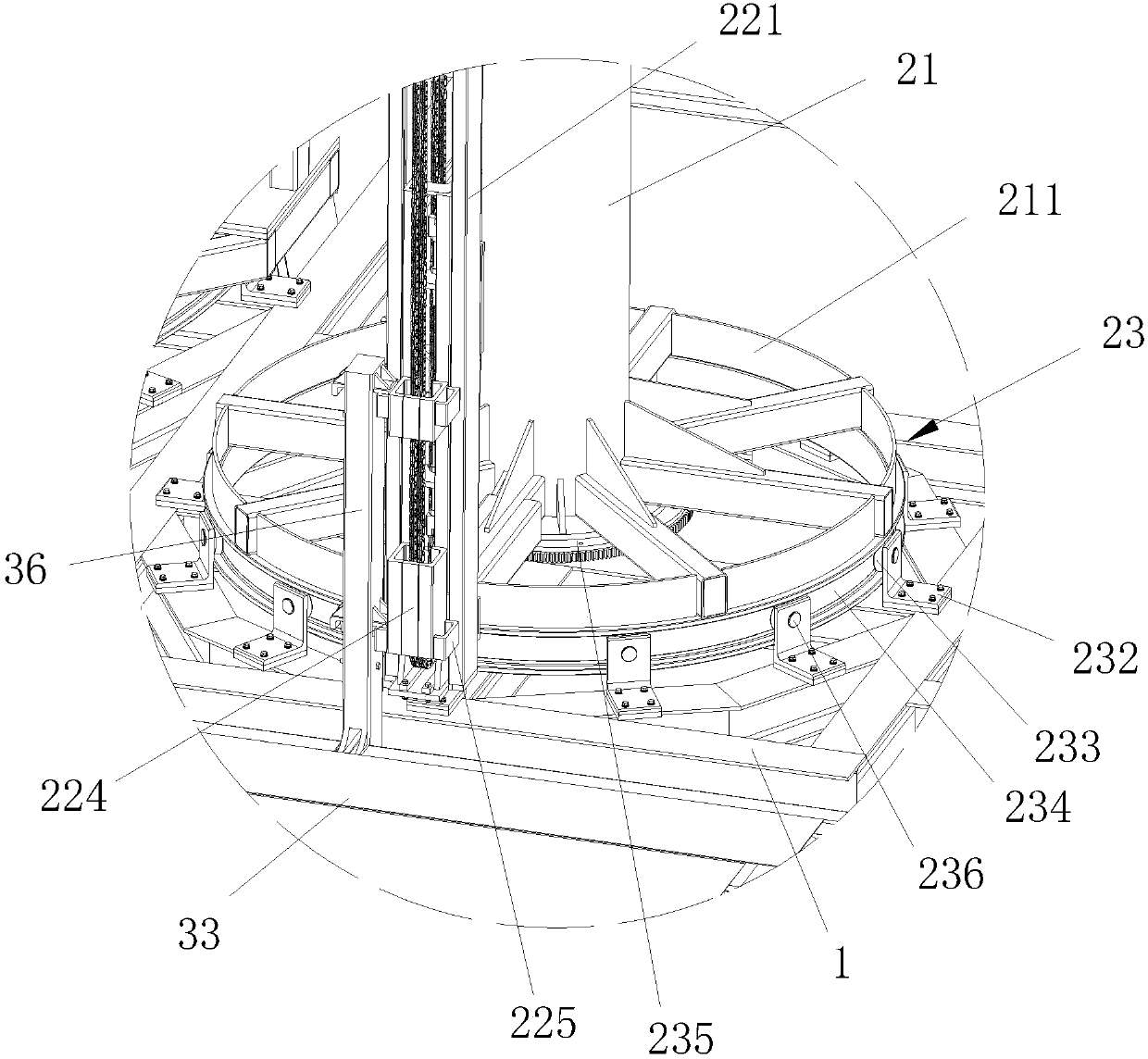 Rotation type multiple-layer non-avoidance three-dimensional parking equipment with portal frame suspension device