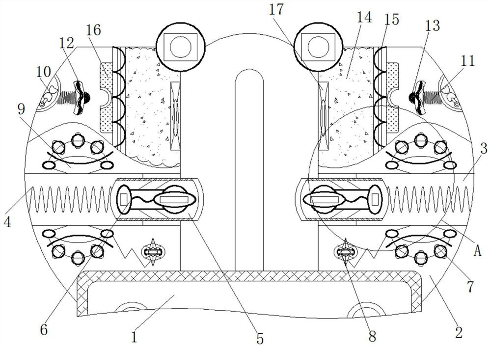 Protection device for logistics transportation trolley during turning