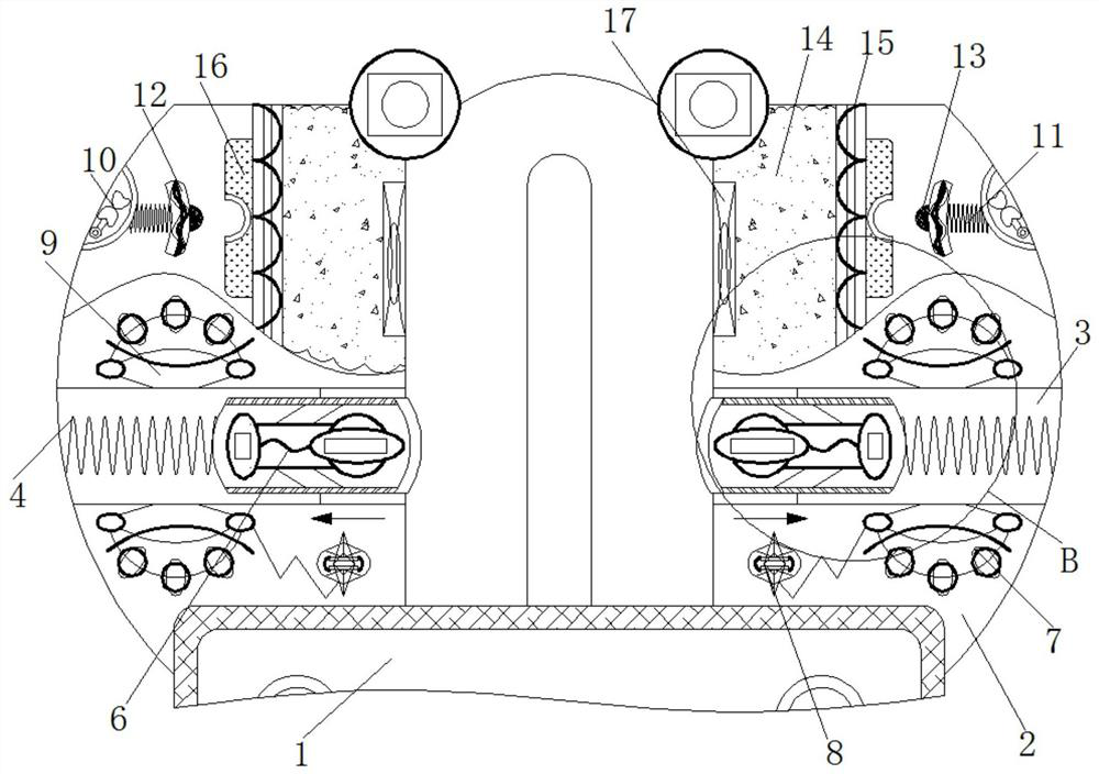 Protection device for logistics transportation trolley during turning