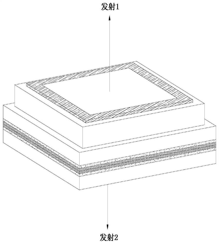 Dual emission LED chip