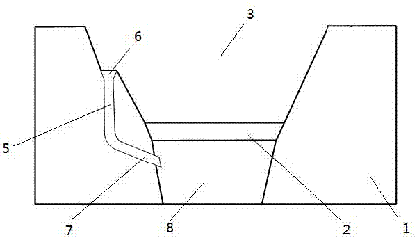 Karst funnel reservoir, pit type flood releasing structure thereof and construction method of pit type flood releasing structure